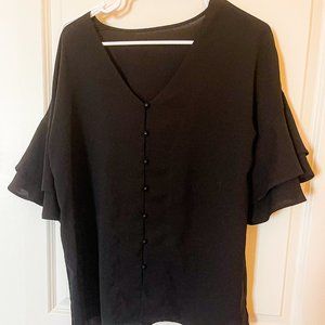 Black Short sleeve blouse